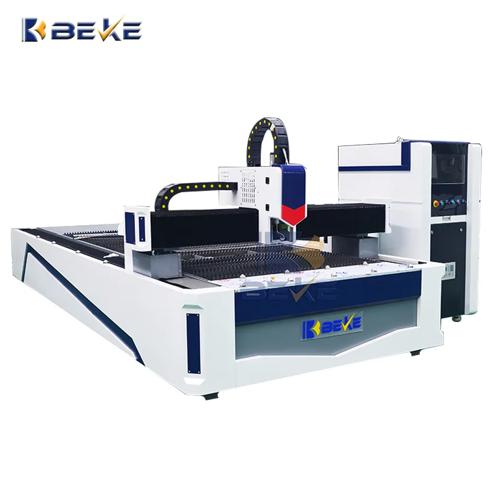 BEKE For Stainless Steel Metal 1000w 1500w 2kw 3kw 6kw 8kw Fiber Laser Cutter CNC Laser Cutting Machines