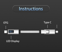 Câble magnétique OTG multifonctionnel 3-en-1 PD20W 5A à charge rapide 100W Type-C vers Type-C et Lightning pour iPhone 15 16 Pro Max