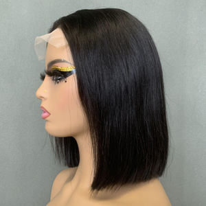 Peluca de Cabello Humano Natural Liso Corto Tipo Bob, de 10 a 30 Pulgadas, con Cierre 5x5, Pelucas de Cabello Humano Liso sin Pegamento, Precio al por Mayor - Product Image 2