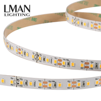 Bande lumineuse LED flexible haute luminosité avec revêtement FPCB, étanche IP65, SMD 2835, DC 24V