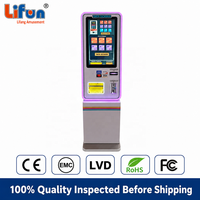 Machine de change de monnaie intelligente LIFUN avec écran tactile de 21,5 pouces, distributeur de jetons pour les salles de jeux et les parcs d'attractions