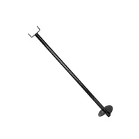 Estacas Helicoidales de Acero Negras con Soporte de Tapa