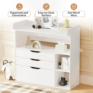 Lussuosa Comò Bianca per Cameretta con 3 Cassetti e Funzione Cambio Pannolini - Product Image 6