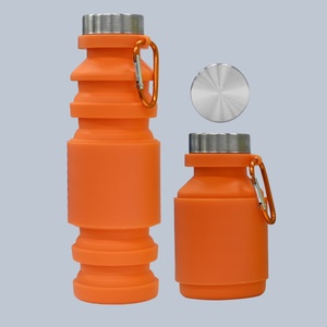 Botella de Agua Plegable de Silicona al por Mayor, 550 ml, Libre de BPA, a Prueba de Fugas, Plegable, para Regalo, Comercio Electrónico, Supermercado - Product Image 6