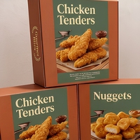 Boîte en papier biodégradable de qualité alimentaire, bon marché, en gros, pour hamburger, poulet frit, frites, emballage combiné pour la restauration rapide
