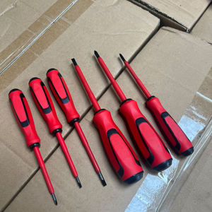 6P Insulated Electrician <b>Screwdriver</b> Set Cross Phillips Magnetic Plastic Handle Anti-Slip Texture Industrial Grade China Made - Product Image 4