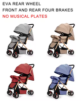 Vente chaude Personnalisé 3-en-1 Pliable Bébé Landau 3 Ans Multifonction Bidirectionnel Poussette de Sommeil Portable Alliage Tissu Métal/Tissu