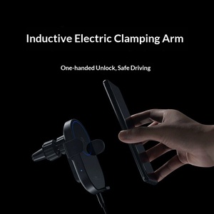 Support de téléphone de <span class=keywords><strong>voiture</strong></span> à charge rapide sans fil 30W, <span class=keywords><strong>chargeur</strong></span> à <span class=keywords><strong>induction</strong></span> rétractable haute vitesse - Product Image 3