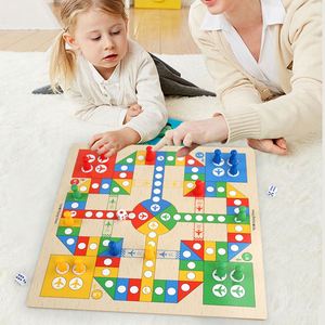 2 in 1 Children Checkers Flying Gobang Go Gift Box <b>Board</b> Multifunctional <b>Chess</b> Game Wooden Toys - Product Image 2