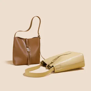 Tote çanta bayanlar lüks yeni tasarım tasarımcı çanta saf renk omuz çantası yumuşak kadın deri el çantaları