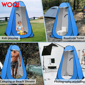 Tente de douche pliable Woqi 120x120x190cm, imperméable, abri d'extérieur pour le camping, la plage et le vestiaire - Product Image 1