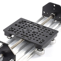 Kit d'actionneur linéaire NEMA 17 à fente V, de couleur noire, avec vis de plomb, moteur Stepper Nema 23 pour openbuids cnc, 10 pièces