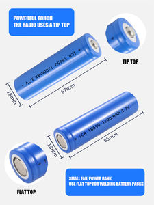 Batería de Ion de Litio recargable, Pila de Ion de Litio de <span class=keywords><strong>3</strong></span>,7 mah, precio a granel personalizado, Icr 1200 V, 18650 mah - Product Image 5