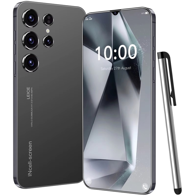Custom S25 Ultra 5G Smart AI Cell Phone Stylus 16GB+1TB 6.8inch Screen Dual Sim Unlocked Android Mobile Phones S24