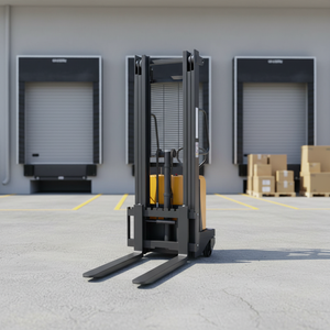 Apilador Eléctrico de Palés para Manejo de Materiales en Almacenes, Equipo de Elevación de Alta Resistencia con Batería - Product Image 2