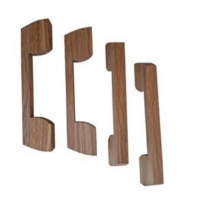 Tiradores y pomos de madera modernos hechos a mano, diseño redondo ligero para uso en interiores y exteriores - Product Image 3