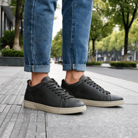 CACATUA – Baskets respirantes en PU pour hommes, nouveau style, à lacets, légères, semelle antidérapante, confortables pour la marche quotidienne 20260811-17