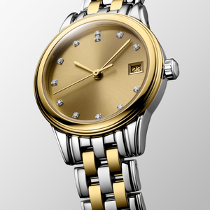 Montre-bracelet automatique mécanique pour femme avec index diamantés, affichage de la date et fond squelette, style habillé - Product Image 5