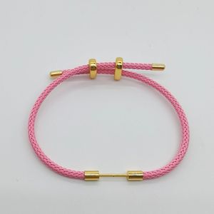 DIY <b>Red</b> Hand Rope 3mm Steel Wire Rope <b>Bracelet</b> Factory Direct, 8 Shape Push Pull Clasp with Screw Crossbar - Product Image 4