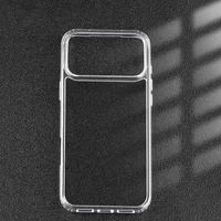 Étui de téléphone transparent magnétique en TPU+PC résistant aux chocs avec recharge sans fil pour téléphone portable haut de gamme