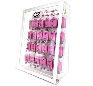 <span class=keywords><strong>Gaby</strong></span>'s Cajas <span class=keywords><strong>de</strong></span> joyería <span class=keywords><strong>de</strong></span> nuevo diseño Exhibición <span class=keywords><strong>de</strong></span> anillo <span class=keywords><strong>de</strong></span> pezón Piercing Embalaje <span class=keywords><strong>de</strong></span> cristal Estantes <span class=keywords><strong>de</strong></span> exhibición <span class=keywords><strong>de</strong></span> anillo <span class=keywords><strong>de</strong></span> vientre giratorio Caja <span class=keywords><strong>de</strong></span> regalo Premium - Product Image 1