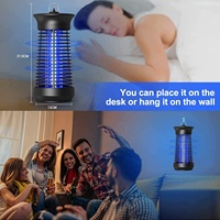Zapper de insectos de interior, Zapper de mosquitos, asesino de mosquitos, trampas para moscas, Zapper de insectos voladores, lámpara de mosquitos con carcasa exterior de plástico ABS