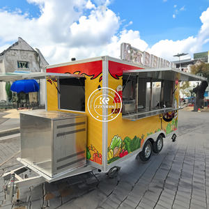2025 KN-400 New Fiberglass Aluminum Towable Food Trailer with Full <b>Kitchen</b> for Ice Cream Coffee <b>Mobile</b> Van Truck USA - Product Image 5