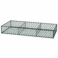 Gabion en treillis métallique 3x1x0.5m, revêtement PVC, mailles 60x80mm, 80x100mm, 100x120mm, fil torsadé double 2.0-2.7mm, résistant à la corrosion, pour bords de rivière