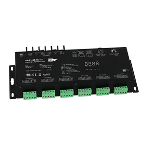 High Pwm Frequency 24 Channel <strong>DMX</strong>&amp;<strong>RDM</strong> <strong>Decoder</strong> SR-2108B-M24-3 with 3PIN XLR and Rj45 Port - Product Image 1