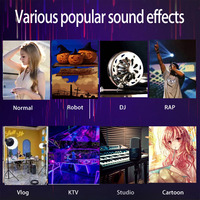 Carte son mobile G9 sans fil portable à effets vocaux, batterie intégrée, 10 modes DSP Reverb, vente en gros