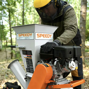 Broyeur de bois à essence SPY9 15 CV, alimentation bidirectionnelle, avec attelage de remorque et composants essentiels <span class=keywords><strong>moteur</strong></span> et roulements - Product Image 6
