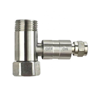 Robinet de filtre à eau en acier inoxydable avec vanne à bille, adaptateur manuel de raccordement d'eau 1/2 à 1/4 pour camping-car et voiture
