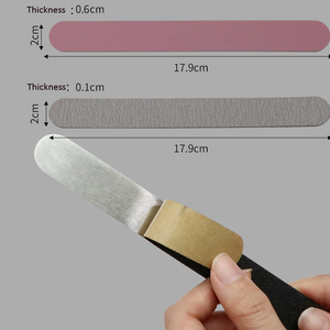 Self-Adhesive Replaceable Emery Zebra Sandpaper <strong>Pads</strong> Double Side Metal Plate Stainless Nail <strong>Files</strong> and Buffer for Polishing - Product Image 3