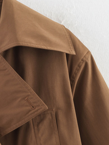 Nouveau <span class=keywords><strong>Trench</strong></span>-Coat Court <span class=keywords><strong>Femme</strong></span> 2025 Décontracté Tendance, Style Croisé Rétro Chic - Product Image 3