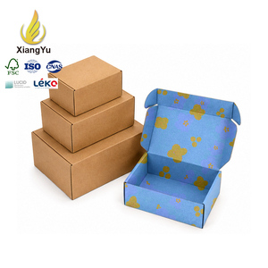 Cajas de Envío Personalizadas Xiangyu, 20x15x5cm, Kraft Marrón con Impresión Personalizada en el Interior, Caja de Regalo Azul - Product Image 1