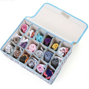 Boîte de rangement pour sous-vêtements en tissu Oxford 600D de bonne qualité, ensemble de trois pièces, organisateur de vêtements pour le salon, pliable et écologique - Product Image 1