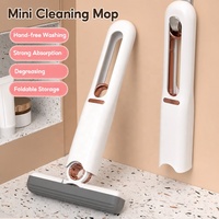 Mini serpillière pliable en éponge, serpillière de nettoyage de bureau, forte absorption, outil portable pour salle de bain et cuisine