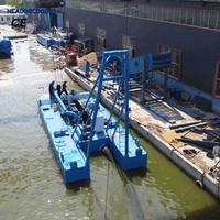 Draga de succión a chorro de 6 pulgadas de bajo consumo de combustible, equipo de dragado de ríos para limpieza de arena fluvial