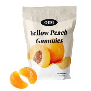 OEM Yellow Peach <b>Gummy</b> <b>Candy</b> Custom Manufacturing Private Label B2B Bulk Supply ISO HACCP Certified - Product Image 1