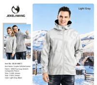 Veste Softshell pour Couples, 100D, extensible dans quatre directions, doublée de polaire, à capuche, pour l'extérieur, du S au 6XL
