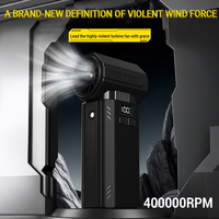 Nouveau 40mm Multi Buse Turbine 600G Poussée Sans Fil Souffleur D'air Affichage Numérique Portable Voiture PC Mini Ventilateur Aspirateur Jet Fan