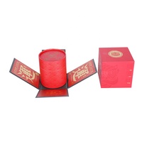 Boîte cadeau rigide écologique personnalisée avec couvercle amovible doublé d'éponge pour l'emballage du thé et du café, boîte en carton réutilisable