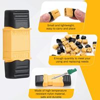 Connecteur XT60 amélioré par le fabricant, haute température, UL94-V0, mâle/femelle, plaqué or, pour système d'alimentation RC 30A 60A