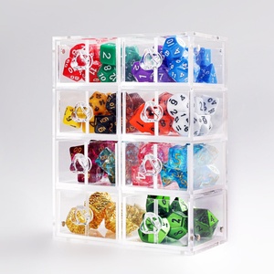 Factory Direct Custom Clear Acrylic DND Gaming Dice Storage Box Injection-Molded Rectangle <b>PC</b> Plastic Portable for <b>Table</b> Games - Product Image 6