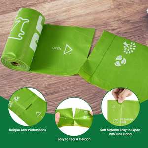 Eco-Enviromental Wholesale High Quality PBAT Waste <b>Bags</b> Fully <b>Compostable</b> Biodegradable Pet Dog Poop <b>Bag</b> - Product Image 5