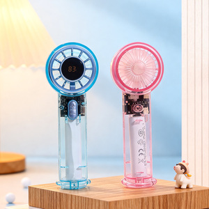 Ventilateur portatif sans pales avec écran numérique, moteur sans balais rechargeable par USB, 5W, longue autonomie pour une utilisation en extérieur - Product Image 4