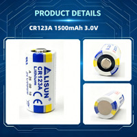 CE Certified CR123A Battery 3V 1500mAh LiMnO2 Battery for Access Control Locks and Security Sensors