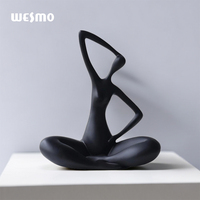 Modèle de personnage créatif en résine moderne, décoration d'intérieur, ornement de bureau, sculpture abstraite pour table