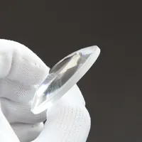 Haute Poli Transparent Sphérique Optique En Verre de Quartz de Cristal Convexe Plano Lentille Pour L'optique Et Éclairage