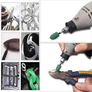 100 pièces/sac Têtes de ponçage à pointe montée en caoutchouc de 4-12 mm pour polissage de moules, outils rotatifs pour meuleuses à mortaise - Product Image 4